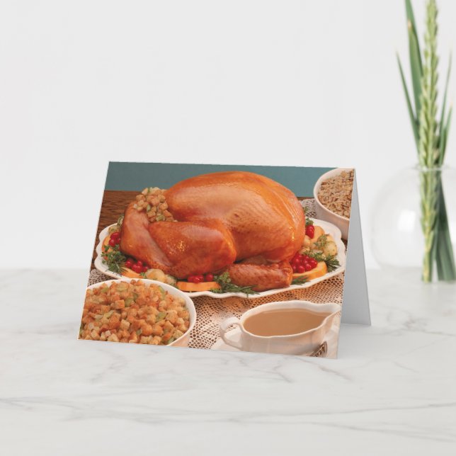 Tarjeta Festiva Difusión de Acción de Gracias (Anverso)