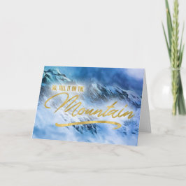 Tarjeta Festiva Díganlo sobre los Navidades religiosos de la monta