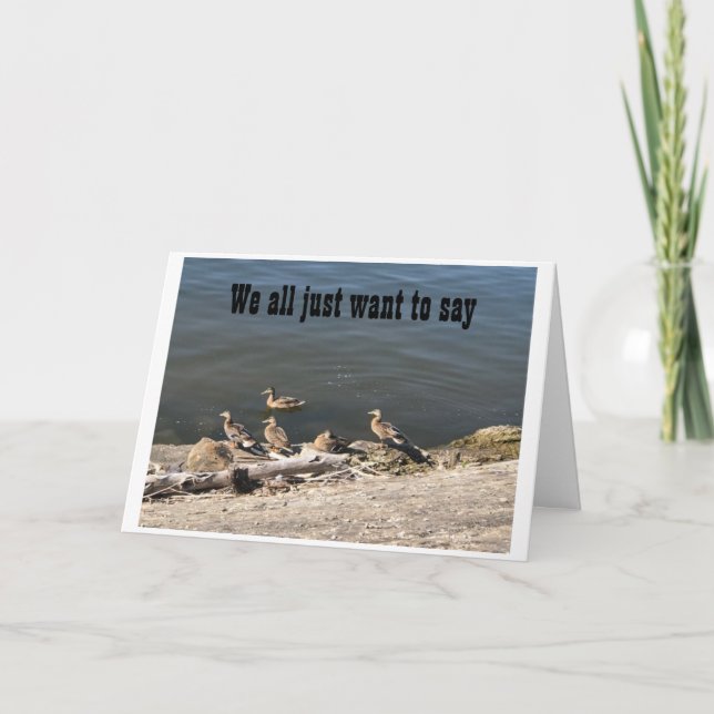 TARJETA FESTIVA DIJIMOS *TENGAMOS UN DÍA FELIZ DE AGRADECIMIENTO* (Anverso)