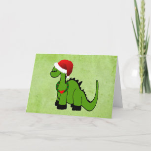 Tarjeta Festiva Dinosaurio del día de fiesta