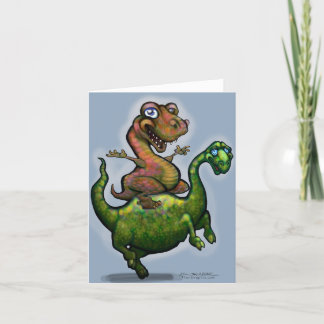 Tarjeta Festiva Dinosaurios