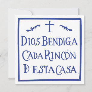 Tarjeta Festiva Dios bendiga cada rincón
