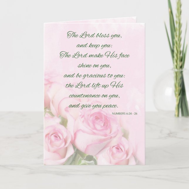 Tarjeta Festiva Dios bendiga y mantenga tu pensamiento religioso s (Anverso)