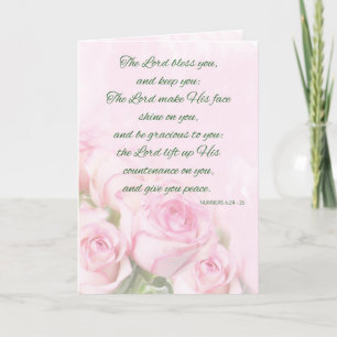 Tarjeta Festiva Dios bendiga y mantenga tu pensamiento religioso s