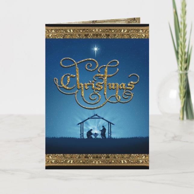 Tarjeta Festiva ¡Dios con nosotros! Celebración de navidades (Anverso)
