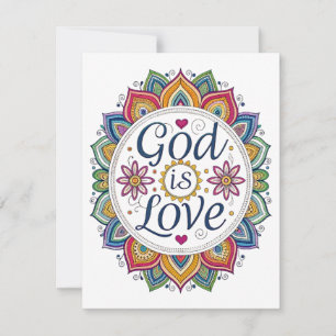 TARJETA FESTIVA DIOS ES AMOR