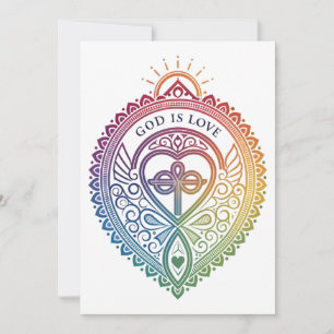 TARJETA FESTIVA DIOS ES AMOR