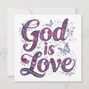 TARJETA FESTIVA DIOS ES AMOR