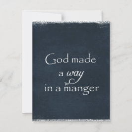 Tarjeta Festiva Dios hizo un camino en una cita más amplia