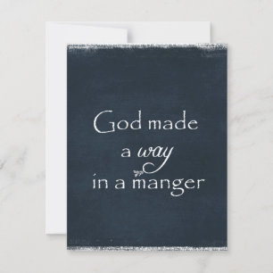 Tarjeta Festiva Dios hizo un camino en una cita más amplia