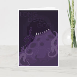 Tarjeta Festiva Dios muerto largo - viejos dioses de la adoración