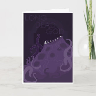 Tarjeta Festiva Dios muerto largo - viejos dioses de la adoración