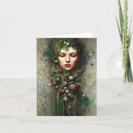 Tarjeta Festiva Diosa de los navidades