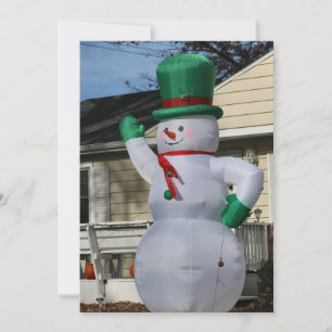 Tarjeta Festiva Disco Frosty