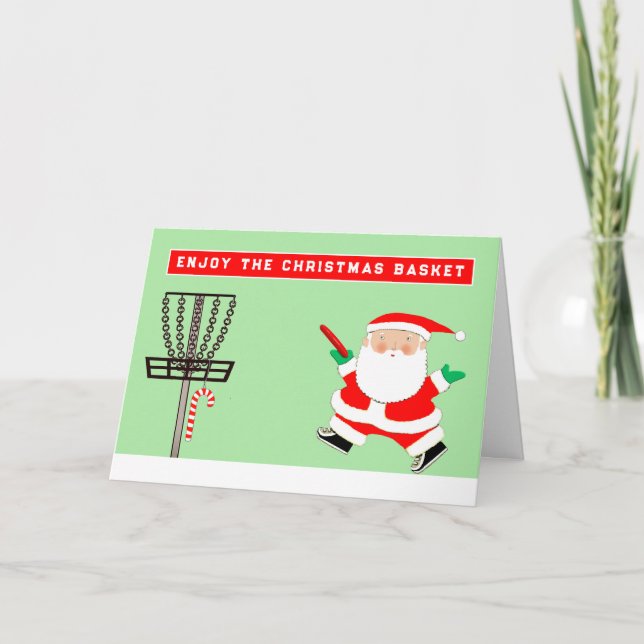 Tarjeta Festiva Disco golf divertido (Anverso)