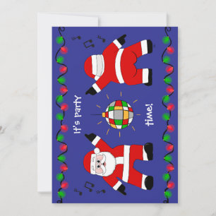 Tarjeta Festiva Disco Santa