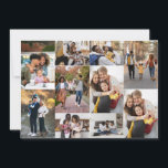 Tarjeta Festiva Diseña tu propio collage de 10 fotos<br><div class="desc">Personaliza tu propia fotografía personal. Puedes hacer este producto personalizado para ocasiones especiales como bodas,  cumpleaños,  Navidad,  días festivos,  memoriales,  graduaciones,  aniversarios y más. También se puede regalar a tu mejor amigo,  amigo cercano,  familia y familiares.</div>