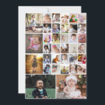 Tarjeta Festiva Diseña tu propio collage de 35 fotos<br><div class="desc">Personaliza tu fotografía. Puedes hacer este producto personalizado para ocasiones especiales como bodas,  cumpleaños,  Navidad,  fiestas,  memoriales,  graduaciones,  aniversarios y más. También se puede regalar a tu mejor amigo,  amigo cercano,  familia y parientes.</div>