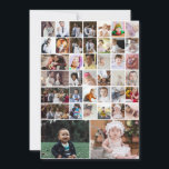 Tarjeta Festiva Diseña tu propio collage de 40 fotos<br><div class="desc">Personaliza tu fotografía. Puedes hacer este producto personalizado para ocasiones especiales como bodas,  cumpleaños,  Navidad,  días festivos,  memoriales,  graduaciones,  aniversarios y más. También se puede regalar a tu mejor amigo,  amigo cercano,  familiares y parientes.</div>