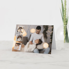 Tarjeta Festiva Diseña tu propio collage de 4 fotos