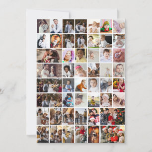 Tarjeta Festiva Diseña tu propio collage de 50 fotos