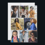 Tarjeta Festiva Diseña tu propio collage de 8 fotos<br><div class="desc">Personaliza tu propia fotografía personal. Puedes hacer este producto personalizado para ocasiones especiales como bodas,  cumpleaños,  Navidad,  días festivos,  memoriales,  graduaciones,  aniversarios y más. También se puede regalar a tu mejor amigo,  amigo cercano,  familiares y parientes.</div>