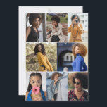 Tarjeta Festiva Diseña tu propio collage de 8 fotos<br><div class="desc">Personaliza tu propia fotografía personal. Puedes hacer este producto personalizado para ocasiones especiales como bodas,  cumpleaños,  Navidad,  fiestas,  memoriales,  graduaciones,  aniversarios y más. También se puede regalar como obsequio a tu mejor amigo,  amigo cercano,  familiares y parientes.</div>