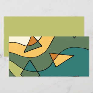 Tarjeta Festiva diseño abstracto vintage dibujado a mano