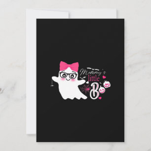 Tarjeta Festiva Diseño Clásico de Halloween Mommys Little Boo