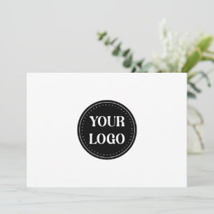 Tarjeta Festiva Diseño de código QR negro elegante   Marca elegant