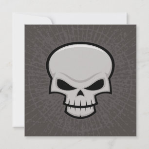 Tarjeta Festiva Diseño de cráneo malvado