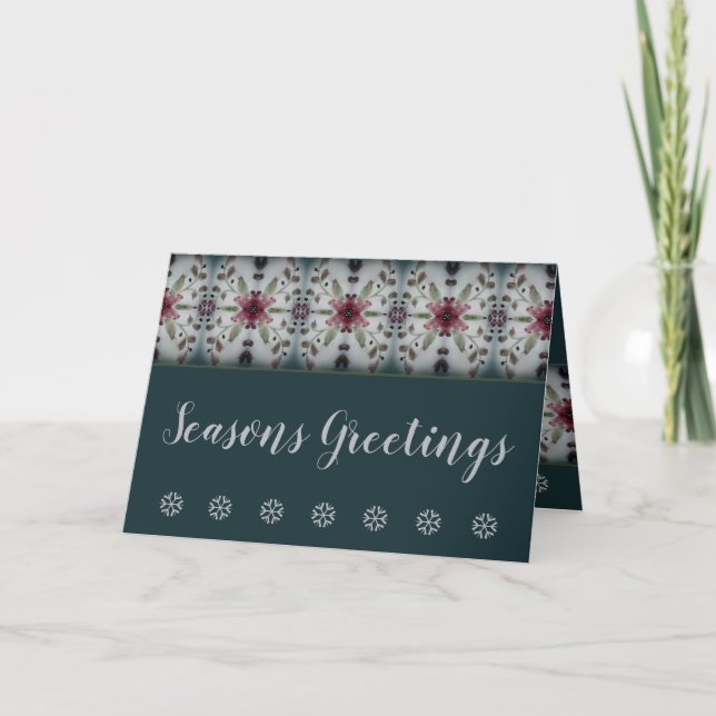 Tarjeta Festiva Diseño De Estilo Victoriano (Anverso)