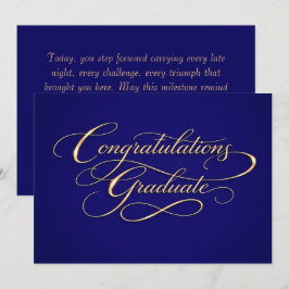 Tarjeta Festiva Diseño de Felicitaciones de Graduación Elegante