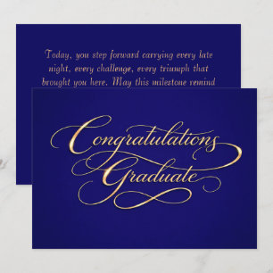 Tarjeta Festiva Diseño de Felicitaciones de Graduación Elegante