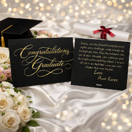 Tarjeta Festiva Diseño de Felicitaciones de Graduación Elegante