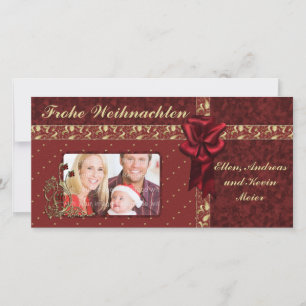 Tarjeta Festiva Diseño de Festliches Weihnachts