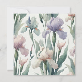 Tarjeta Festiva Diseño de impresión de irlandeses de acuarela