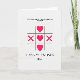 Tarjeta Festiva Diseño de Juego Romántico