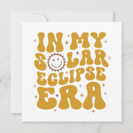 Tarjeta Festiva Diseño de la era del eclipse solar PNG Archivo de