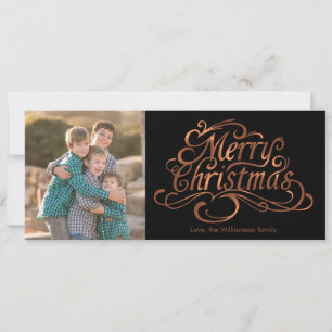 Tarjeta Festiva Diseño de la foto de la escritura de la