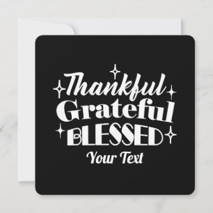 Tarjeta Festiva Diseño de la oferta de Thankling editable