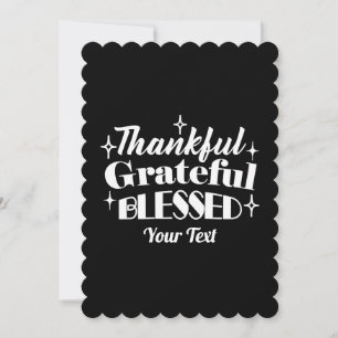 Tarjeta Festiva Diseño de la oferta de Thankling editable
