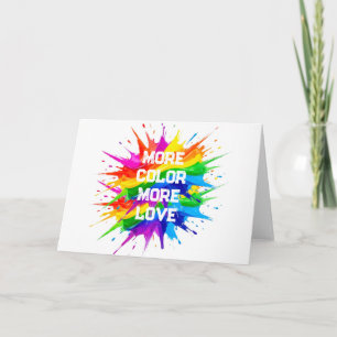 Tarjeta Festiva Diseño de Mes del Orgullo de Salpicadura de Arcoír