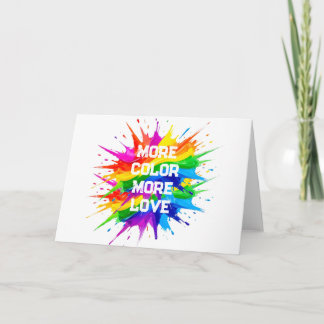 Tarjeta Festiva Diseño de Mes del Orgullo de Salpicadura de Arcoír