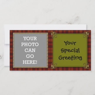 Tarjeta Festiva Diseño de Navidades de oro decorativos de plástico