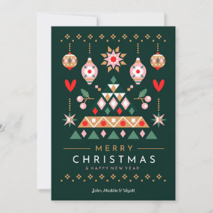 Tarjeta Festiva Diseño de Navidades escandinavos