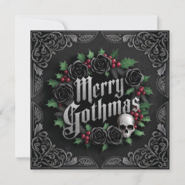 Tarjeta Festiva Diseño de Navidades góticos victorianos - Eleganci