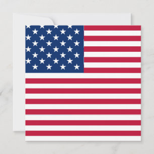 Tarjeta Festiva Diseño de orgullo de bandera estadounidense de EE.