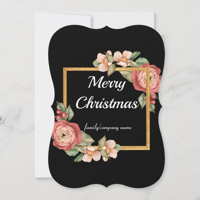 Tarjeta Festiva Diseño de regalo navideño navideño navideño (Anverso)