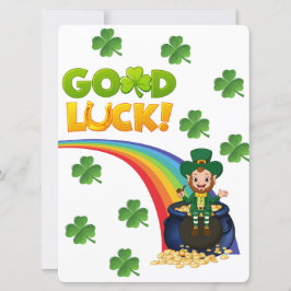 TARJETA FESTIVA DISEÑO DE SAN PATRICIO 